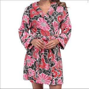 Vera Bradley Plush Cherry Blossom Floral Bathrobe S/M